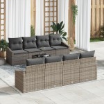 vidaXL Set de canapele pentru grădină Manual 9 pcs Gri 55 x 55 x 37 cm vidaXL Set de canapele pentru grădină Manual 9 pcs Gri 55 x 55 x 37 cm