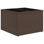 vidaXL Set de canapele pentru grădină cu pernă 9 pcs Maro și Crem