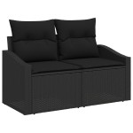 vidaXL Set Sofa de Grădină 6 Piese cu Perne Bej din Poliratan