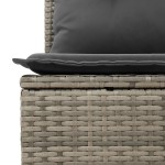 vidaXL Set de canapele pentru grădină 7 pcs Gri Rattan poli vidaXL Set de canapele pentru grădină 7 pcs Gri Rattan poli
