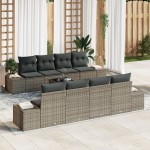 vidaXL Set de canapele pentru grădină 7 pcs Gri 55 x 55 x 37 cm vidaXL Set de canapele pentru grădină 7 pcs Gri 55 x 55 x 37 cm