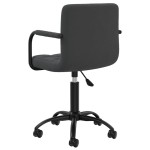 vidaXL Scaun de birou pivotant, negru, catifea vidaXL Scaun de birou pivotant, negru, catifea