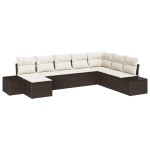 vidaXL Set de canapele pentru grădină cu pernă 8 pcs 319 x 209 x 85 cm vidaXL Set de canapele pentru grădină cu pernă 8 pcs 319 x 209 x 85 cm