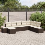 vidaXL Set de canapele pentru grădină cu pernă 8 pcs 319 x 209 x 85 cm vidaXL Set de canapele pentru grădină cu pernă 8 pcs 319 x 209 x 85 cm