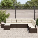 vidaXL Set de canapele pentru grădină cu pernă 8 pcs 319 x 209 x 85 cm vidaXL Set de canapele pentru grădină cu pernă 8 pcs 319 x 209 x 85 cm