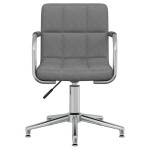 vidaXL Scaun de birou pivotant, gri deschis, material textil vidaXL Scaun de birou pivotant, gri deschis, material textil