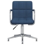 vidaXL Scaun de birou pivotant, albastru, material textil vidaXL Scaun de birou pivotant, albastru, material textil