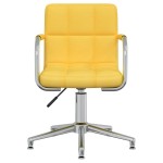 vidaXL Scaun de birou pivotant, galben muștar, material textil vidaXL Scaun de birou pivotant, galben muștar, material textil