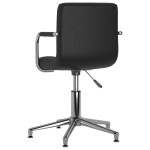 vidaXL Scaun de birou rotativ, negru, piele ecologică vidaXL Scaun de birou rotativ, negru, piele ecologică