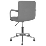 vidaXL Scaun de birou pivotant, gri deschis, material textil vidaXL Scaun de birou pivotant, gri deschis, material textil