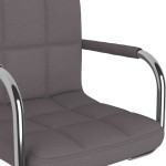 vidaXL Scaun de birou pivotant, gri taupe, material textil vidaXL Scaun de birou pivotant, gri taupe, material textil