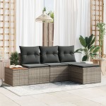 vidaXL cu pernă Ajustabil 4 pcs Gri 239 x 117 x 37 cm vidaXL cu pernă Ajustabil 4 pcs Gri 239 x 117 x 37 cm