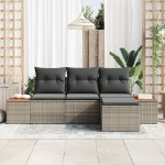 vidaXL cu pernă Ajustabil 4 pcs Gri 239 x 117 x 37 cm vidaXL cu pernă Ajustabil 4 pcs Gri 239 x 117 x 37 cm