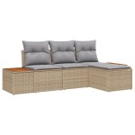 vidaXL cu pernă Ajustabil 4 pcs Bej 239 x 117 x 37 cm vidaXL cu pernă Ajustabil 4 pcs Bej 239 x 117 x 37 cm