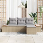 vidaXL cu pernă Ajustabil 4 pcs Bej 239 x 117 x 37 cm vidaXL cu pernă Ajustabil 4 pcs Bej 239 x 117 x 37 cm