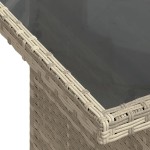 Set canapea de grădină vidaXL cu 9 piese și perne gri deschis din poli ratan Set canapea de grădină vidaXL cu 9 piese și perne gri deschis din poli ratan