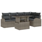 vidaXL Set de canapele pentru grădină 6 pcs Gri 100 x 55 x 73 cm