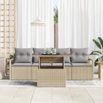 vidaXL Set de canapele pentru grădină Manual 5 pcs bej și gri deschis