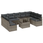 vidaXL Set de canapele pentru grădină 10 pcs Gri 100 x 55 x 73 cm vidaXL Set de canapele pentru grădină 10 pcs Gri 100 x 55 x 73 cm