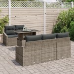 vidaXL Set de canapele pentru grădină 6 pcs Gri 100 x 55 x 73 cm