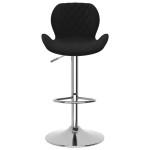 vidaXL Scaune de bar, 2 buc., negru, catifea vidaXL Scaune de bar, 2 buc., negru, catifea