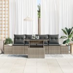 vidaXL Set de canapele pentru grădină 5 pcs Gri 100 x 55 x 73 cm