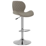vidaXL Scaune de bar, 2 buc., gri deschis, catifea vidaXL Scaune de bar, 2 buc., gri deschis, catifea
