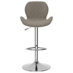 vidaXL Scaune de bar, 2 buc., gri deschis, catifea vidaXL Scaune de bar, 2 buc., gri deschis, catifea