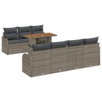 vidaXL Set de canapele pentru grădină 8 pcs Gri 100 x 55 x 73 cm
