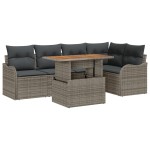 vidaXL Set de canapele pentru grădină 6 pcs Gri 100 x 55 x 73 cm