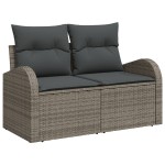 vidaXL Set de canapele pentru grădină 10 pcs Gri 100 x 55 x 73 cm vidaXL Set de canapele pentru grădină 10 pcs Gri 100 x 55 x 73 cm