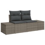 vidaXL Set de masă pentru grădină 6 pcs Gri și Brown 100 x 55 x 73 cm vidaXL Set de masă pentru grădină 6 pcs Gri și Brown 100 x 55 x 73 cm