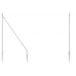 Stâlpi de gard vidaXL cu vârf 26 buc Ø32 mm 180 cm Oțel zincat Stâlpi de gard vidaXL cu vârf 26 buc Ø32 mm 180 cm Oțel zincat
