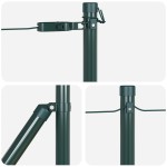 vidaXL Posturi de Gardă cu Plăci de Bază 26 pcs Ø32mm 50cm Oțel Galvanizat vidaXL Posturi de Gardă cu Plăci de Bază 26 pcs Ø32mm 50cm Oțel Galvanizat