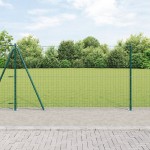 vidaXL Posturi de gard cu plăci de bază 26 buc Ø32mm 68,5cm Oțel galvanizat vidaXL Posturi de gard cu plăci de bază 26 buc Ø32mm 68,5cm Oțel galvanizat