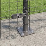 vidaXL Conuri de gard cu plăci de bază 52 buc Ø32mm 90cm Oțel galvanizat vidaXL Conuri de gard cu plăci de bază 52 buc Ø32mm 90cm Oțel galvanizat