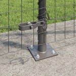 vidaXL Pălării de gard cu plăci de bază 52 buc Ø32mm 78,5cm oțel galvanizat vidaXL Pălării de gard cu plăci de bază 52 buc Ø32mm 78,5cm oțel galvanizat
