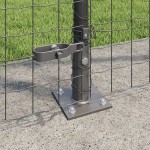 vidaXL Posturi de gard cu plăci de bază 52 buc Ø32mm 83,5cm Oțel galvanizat vidaXL Posturi de gard cu plăci de bază 52 buc Ø32mm 83,5cm Oțel galvanizat
