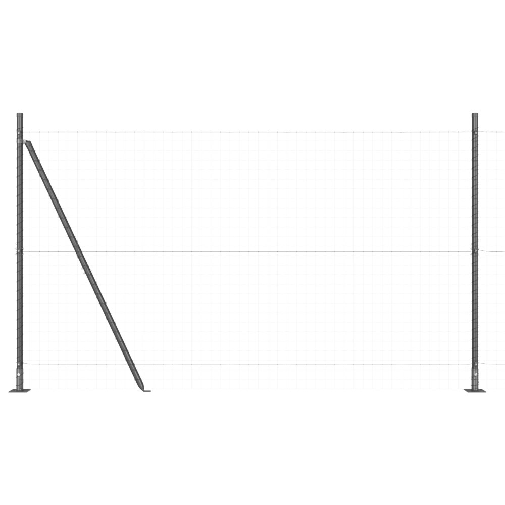vidaXL Pancarde cu plăci de bază 52 pcs Ø32mm 88,5cm Oțel galvanizat