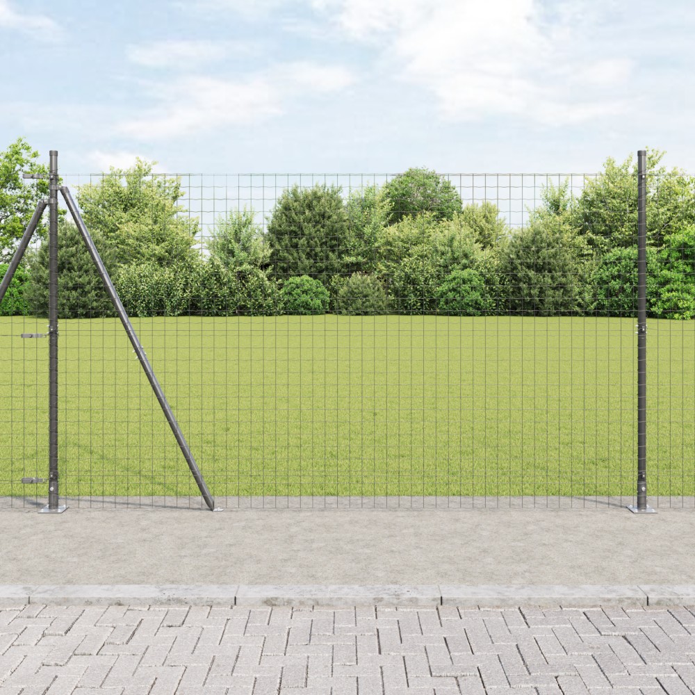 vidaXL Pancarde cu plăci de bază 52 pcs Ø32mm 88,5cm Oțel galvanizat