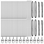 vidaXL Pancarde cu plăci de bază 52 pcs Ø32mm 88,5cm Oțel galvanizat vidaXL Pancarde cu plăci de bază 52 pcs Ø32mm 88,5cm Oțel galvanizat