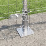 vidaXL Posts pentru gard cu plăci de bază 26 buc Ø32mm 50cm din oțel galvanizat vidaXL Posts pentru gard cu plăci de bază 26 buc Ø32mm 50cm din oțel galvanizat