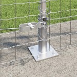 vidaXL Posturi de gard cu plăci de bază 26 buc Ø32mm 110cm Oțel galvanizat vidaXL Posturi de gard cu plăci de bază 26 buc Ø32mm 110cm Oțel galvanizat