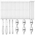 vidaXL Posturi de gard cu plăci de bază 26 buc Ø32mm 110cm Oțel galvanizat vidaXL Posturi de gard cu plăci de bază 26 buc Ø32mm 110cm Oțel galvanizat