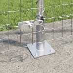 vidaXL Posturi de gard cu plăci de bază 26 buc Ø32mm 78,5cm Oțel galvanizat vidaXL Posturi de gard cu plăci de bază 26 buc Ø32mm 78,5cm Oțel galvanizat
