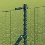 vidaXL Îngrădire cu stâlpi Verde 1.6 x 10 m Oțel vidaXL Îngrădire cu stâlpi Verde 1.6 x 10 m Oțel