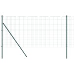 vidaXL Îngrădire cu stâlpi Verde 1 x 10 m Oțel vidaXL Îngrădire cu stâlpi Verde 1 x 10 m Oțel