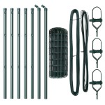 vidaXL Gard Euro cu 7 Stâlpi 0.8x10 m Oțel galvanizat Verde vidaXL Gard Euro cu 7 Stâlpi 0.8x10 m Oțel galvanizat Verde