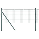 vidaXL Îngrădire cu stâlpi Verde 0.8 x 25 m Oțel vidaXL Îngrădire cu stâlpi Verde 0.8 x 25 m Oțel