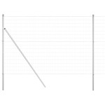 vidaXL Îngrădire cu stâlpi Argintiu 1.5 x 10 m Oțel
